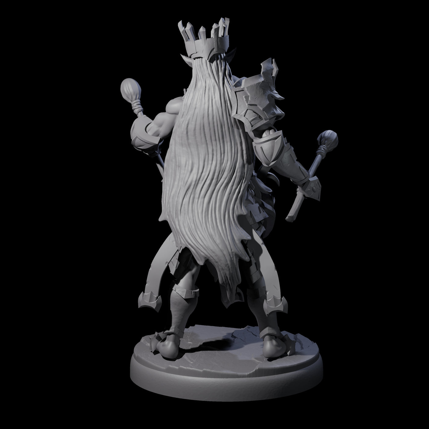 Rhythmic Dark Elf Drummer B Miniature for Dungeons and Dragons, Pathfinder or other TTRPGs