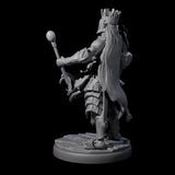 Rhythmic Dark Elf Drummer B Miniature for Dungeons and Dragons, Pathfinder or other TTRPGs