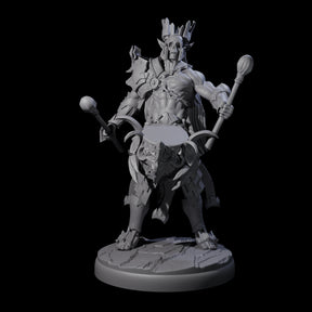 Rhythmic Dark Elf Drummer B Miniature for Dungeons and Dragons, Pathfinder or other TTRPGs