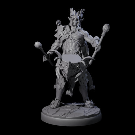Rhythmic Dark Elf Drummer B Miniature for Dungeons and Dragons, Pathfinder or other TTRPGs