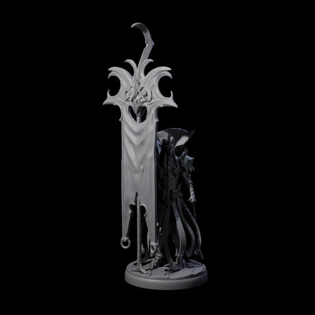 Righteous Banner Knight Miniature for Dungeons and Dragons, Pathfinder or other TTRPGs