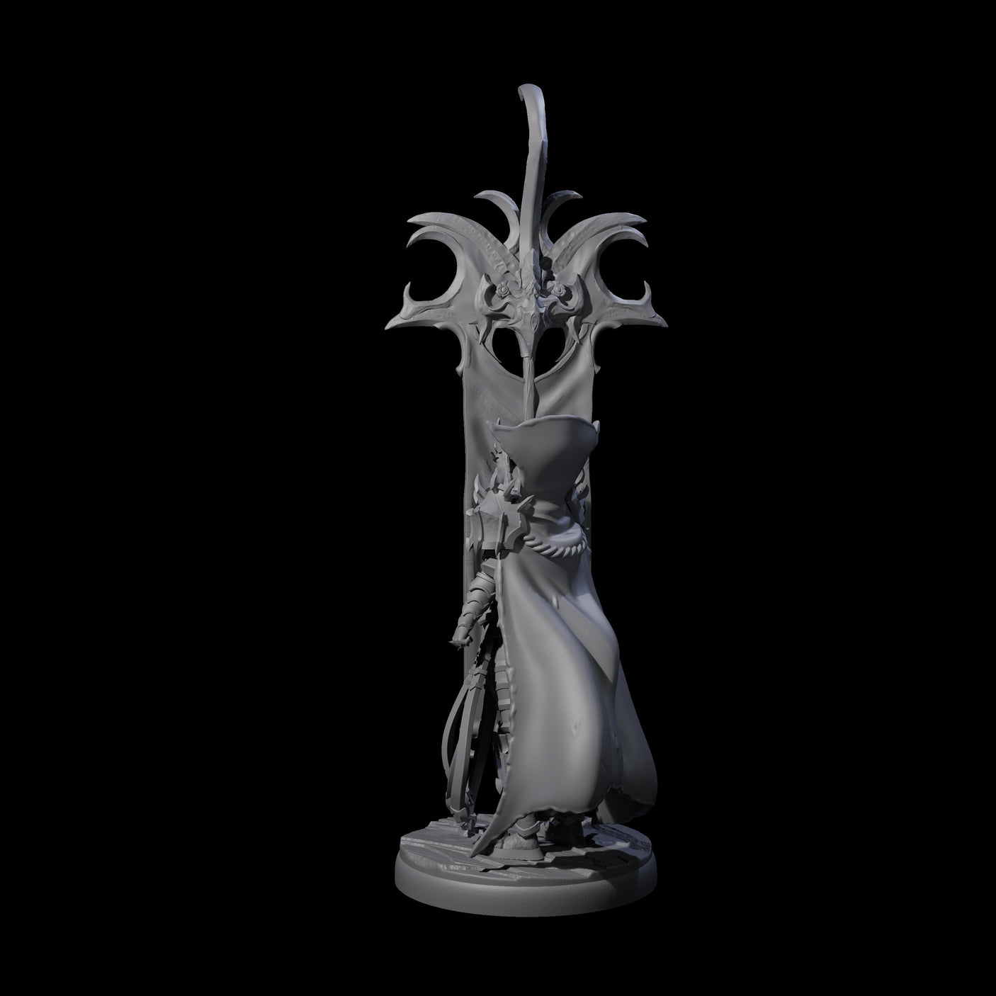 Righteous Banner Knight Miniature for Dungeons and Dragons, Pathfinder or other TTRPGs