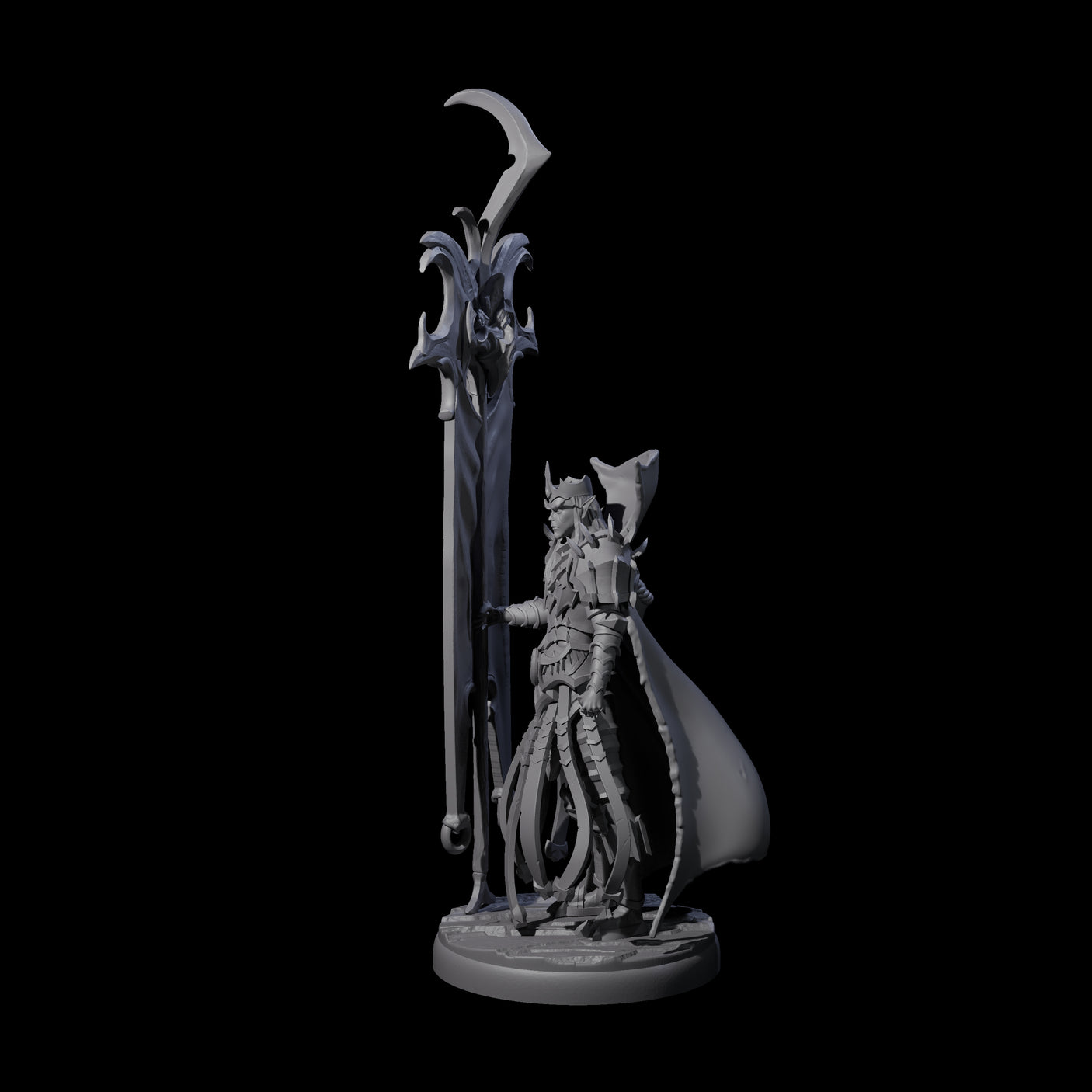 Righteous Banner Knight Miniature for Dungeons and Dragons, Pathfinder or other TTRPGs