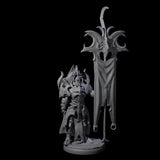 Righteous Banner Sentinel Miniature for Dungeons and Dragons, Pathfinder or other TTRPGs