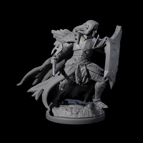 Righteous Elf Paladin Miniature for Dungeons and Dragons, Pathfinder or other TTRPGs
