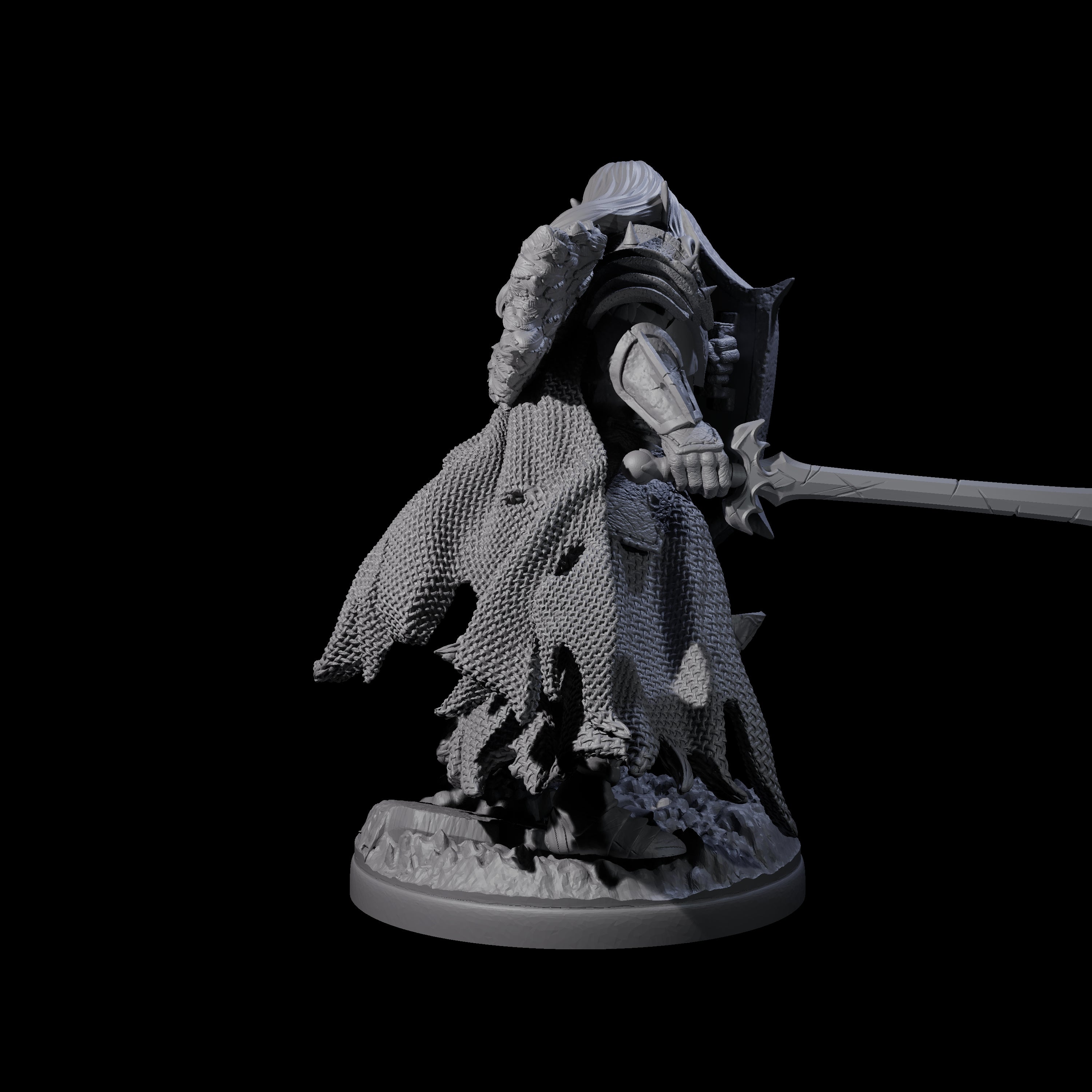 Righteous Elf Paladin Miniature for Dungeons and Dragons, Pathfinder or other TTRPGs
