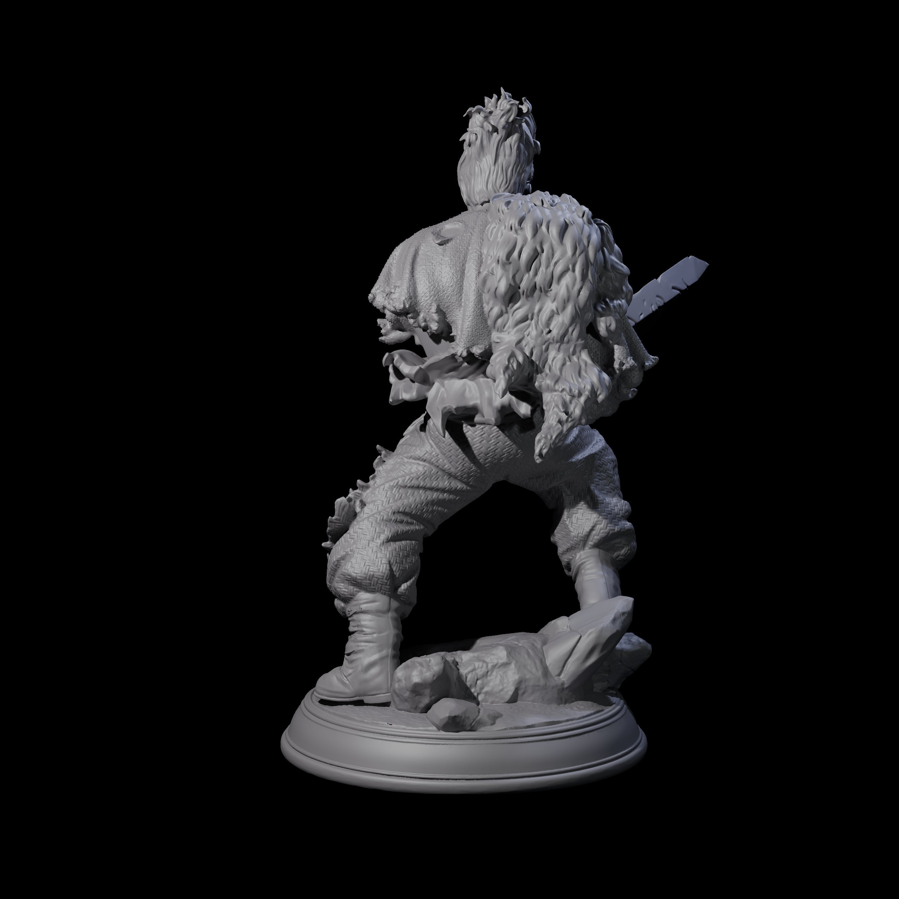 Rippling Sword Monk Miniature for Dungeons and Dragons, Pathfinder or other TTRPGs