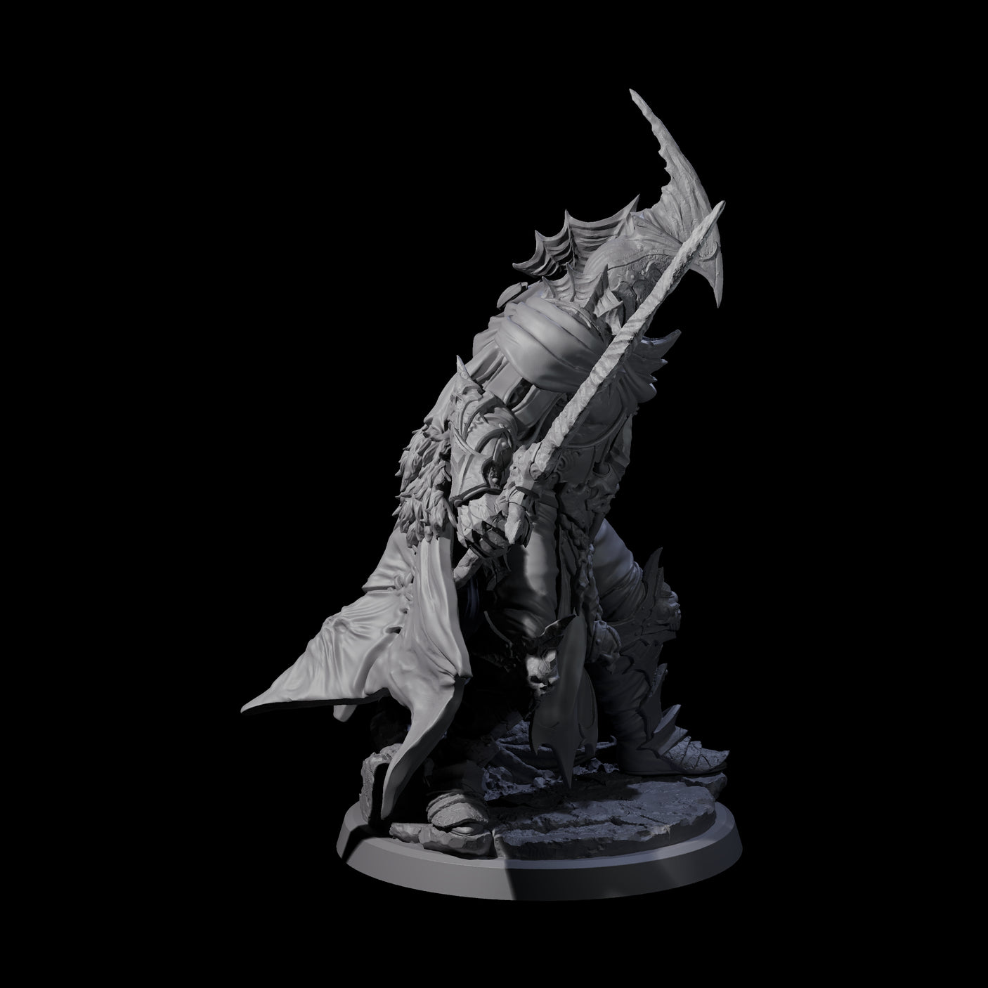 Risen Death Knight A Miniature for Dungeons and Dragons, Pathfinder or other TTRPGs
