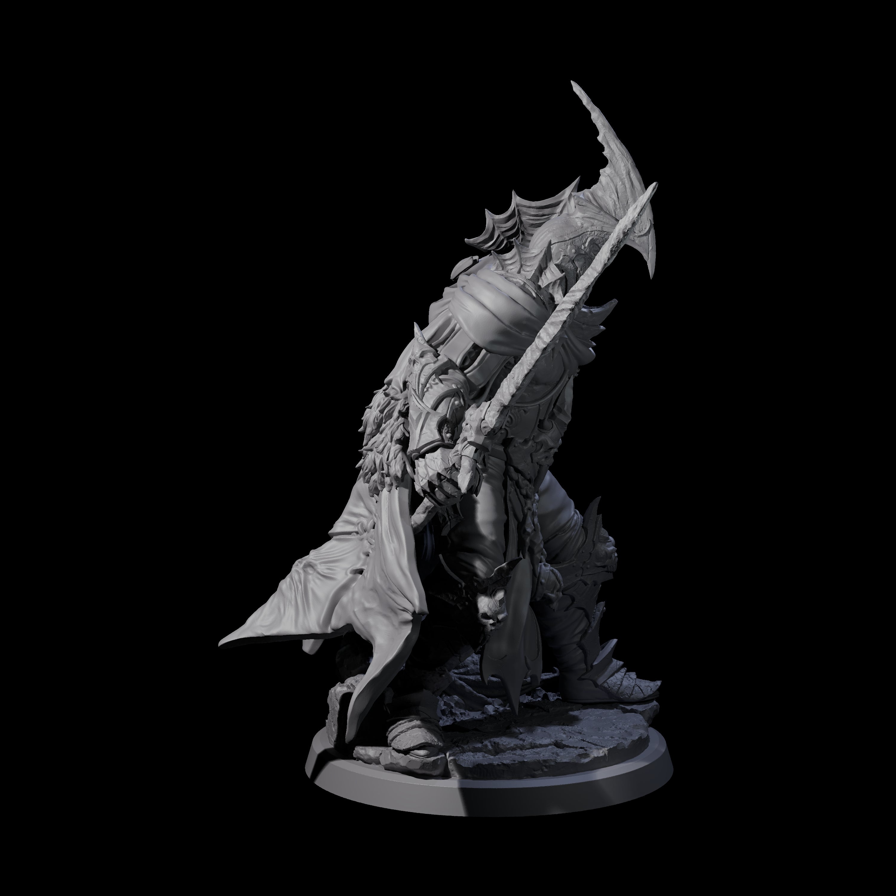 Risen Death Knight A Miniature for Dungeons and Dragons, Pathfinder or other TTRPGs