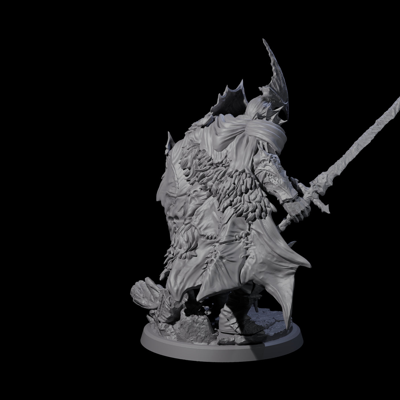 Risen Death Knight A Miniature for Dungeons and Dragons, Pathfinder or other TTRPGs