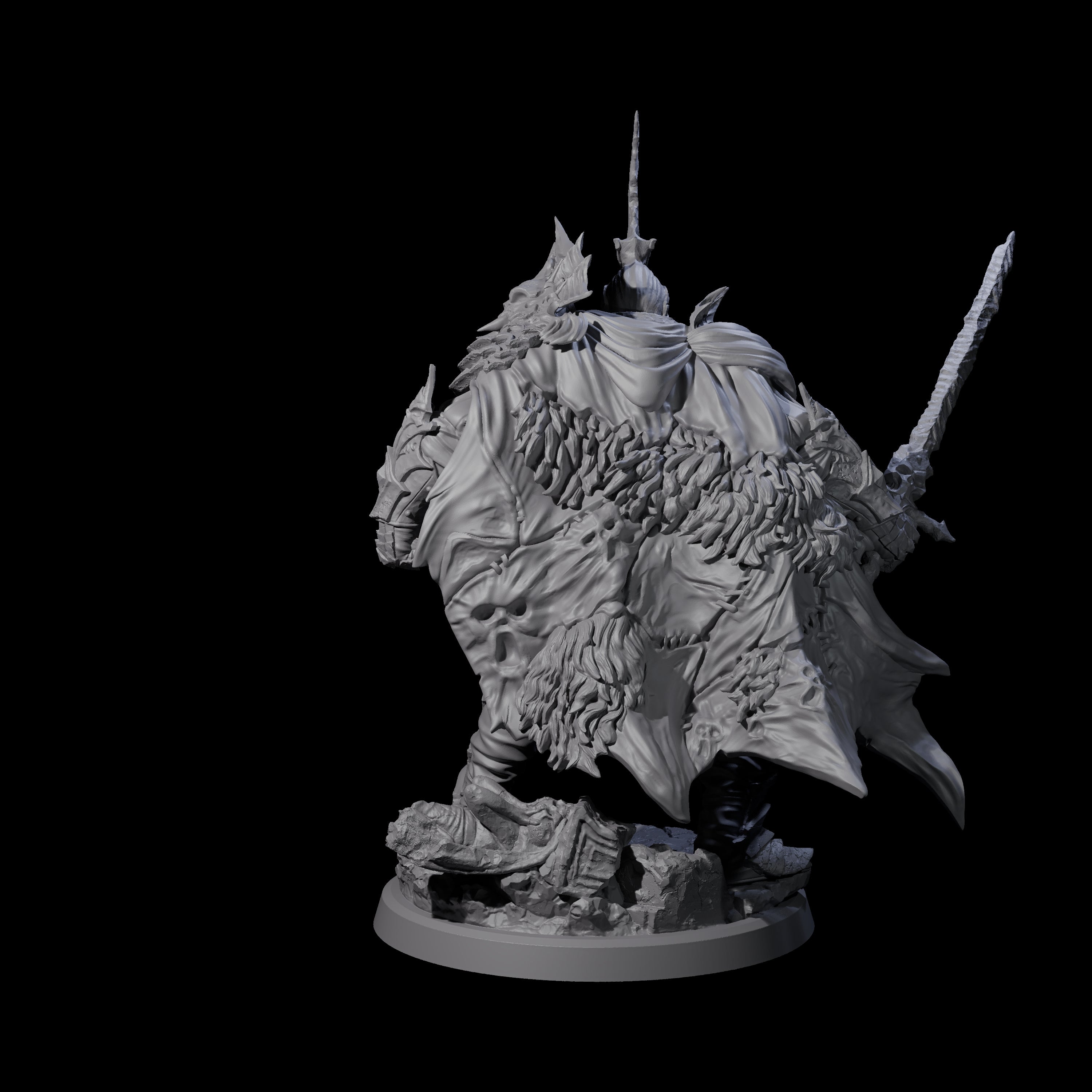 Risen Death Knight A Miniature for Dungeons and Dragons, Pathfinder or other TTRPGs