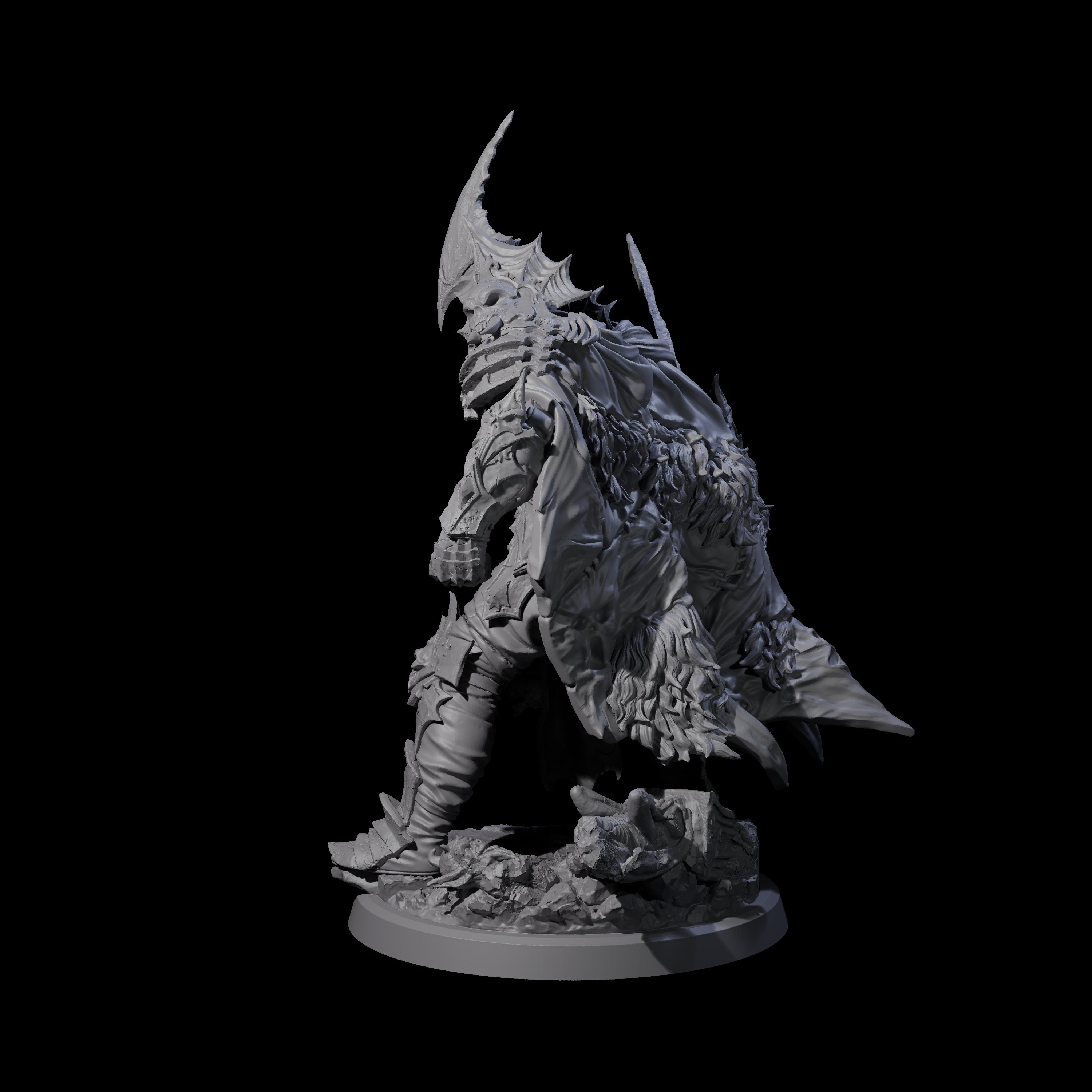 Risen Death Knight A Miniature for Dungeons and Dragons, Pathfinder or other TTRPGs