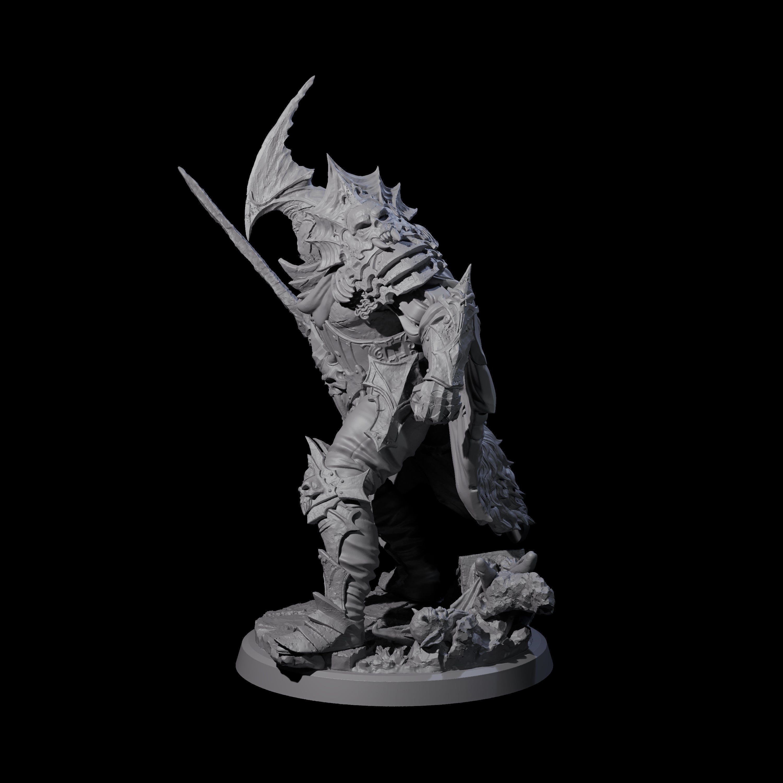 Risen Death Knight A Miniature for Dungeons and Dragons, Pathfinder or other TTRPGs