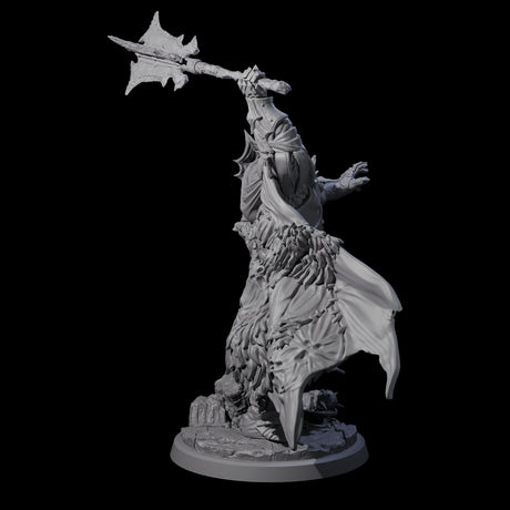 Risen Death Knight D Miniature for Dungeons and Dragons, Pathfinder or other TTRPGs