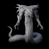 Risen Naga Lord Miniature for Dungeons and Dragons, Pathfinder or other TTRPGs