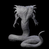 Risen Naga Lord Miniature for Dungeons and Dragons, Pathfinder or other TTRPGs
