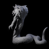 Risen Naga Lord Miniature for Dungeons and Dragons, Pathfinder or other TTRPGs