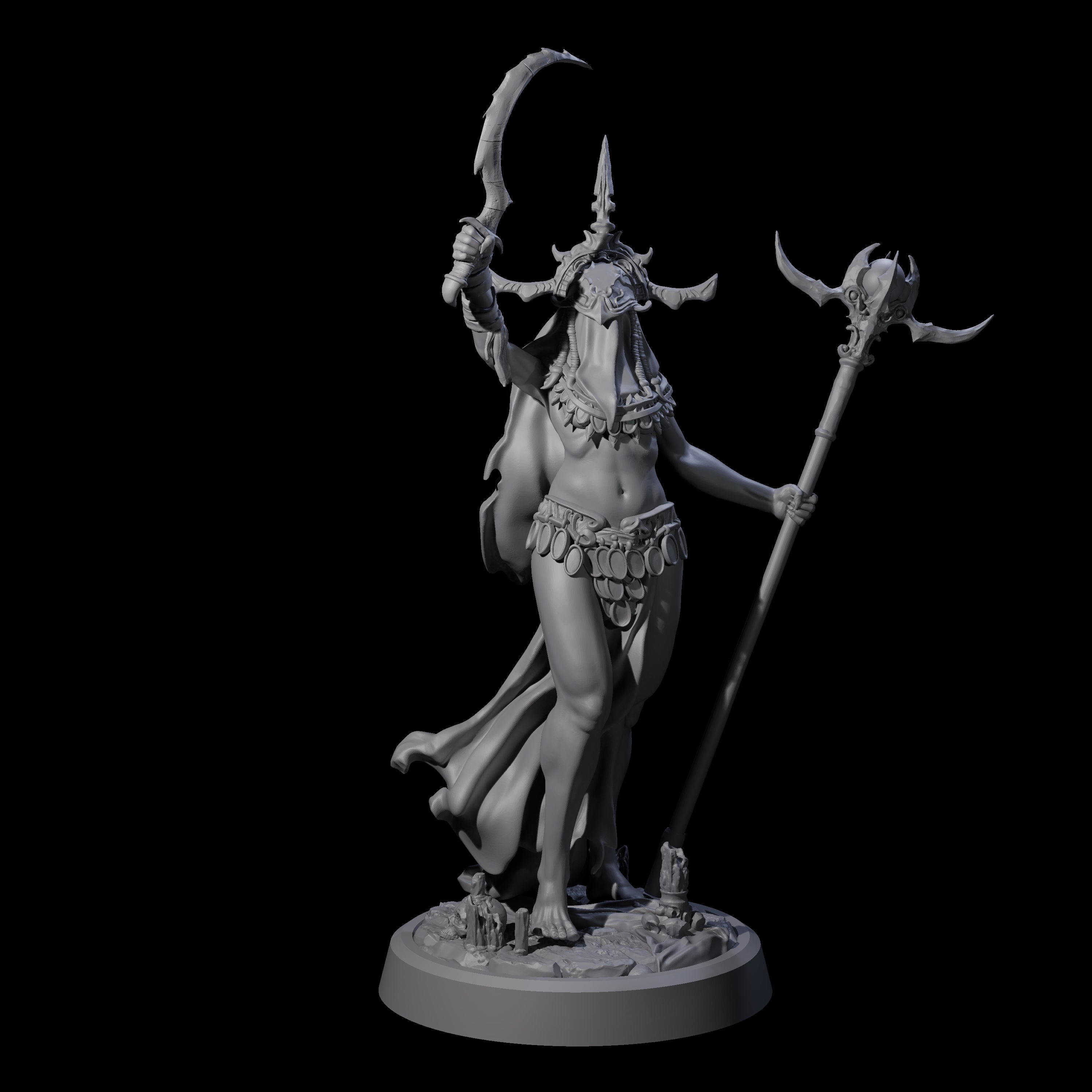 Ritualistic Cultist C Miniature for Dungeons and Dragons, Pathfinder or other TTRPGs