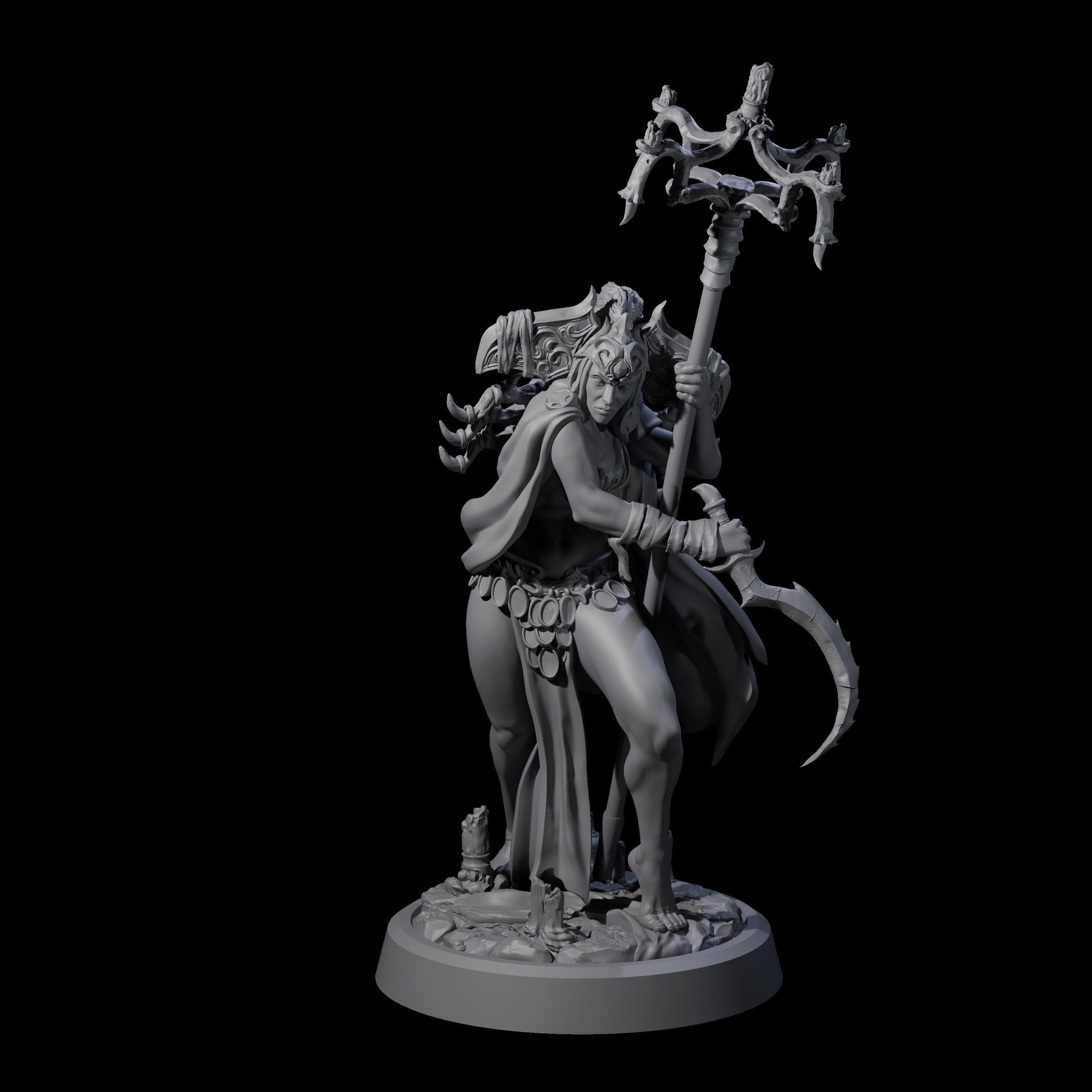 Ritualistic Cultist D Miniature for Dungeons and Dragons, Pathfinder or other TTRPGs
