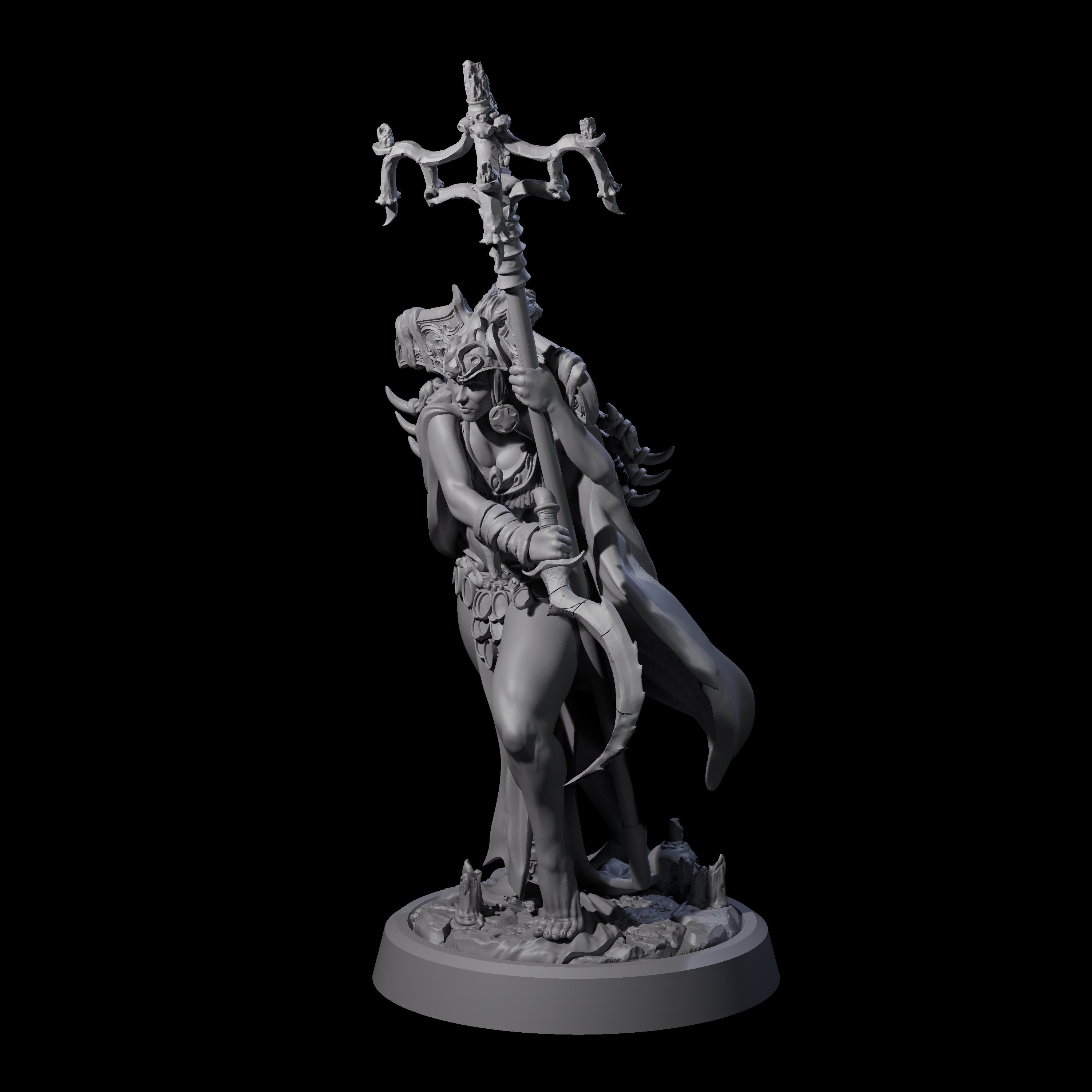 Ritualistic Cultist D Miniature for Dungeons and Dragons, Pathfinder or other TTRPGs