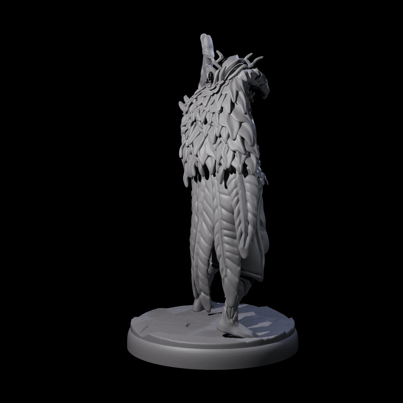 Roaming Dark Elf Ranger B Miniature for Dungeons and Dragons, Pathfinder or other TTRPGs