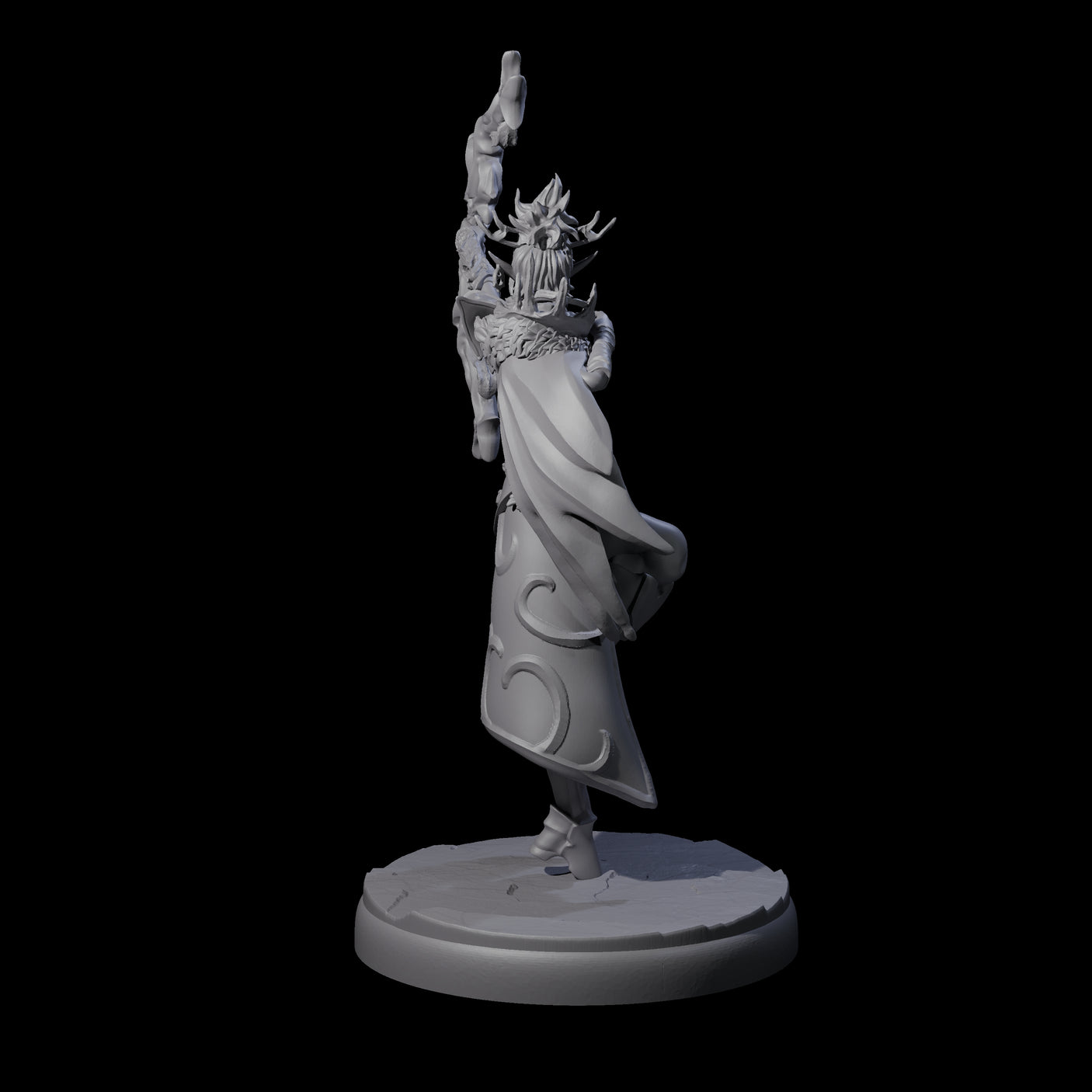 Roaming Dark Elf Ranger E Miniature for Dungeons and Dragons, Pathfinder or other TTRPGs
