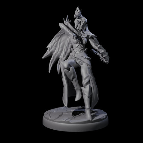 Roaming Dark Elf Ranger F Miniature for Dungeons and Dragons, Pathfinder or other TTRPGs