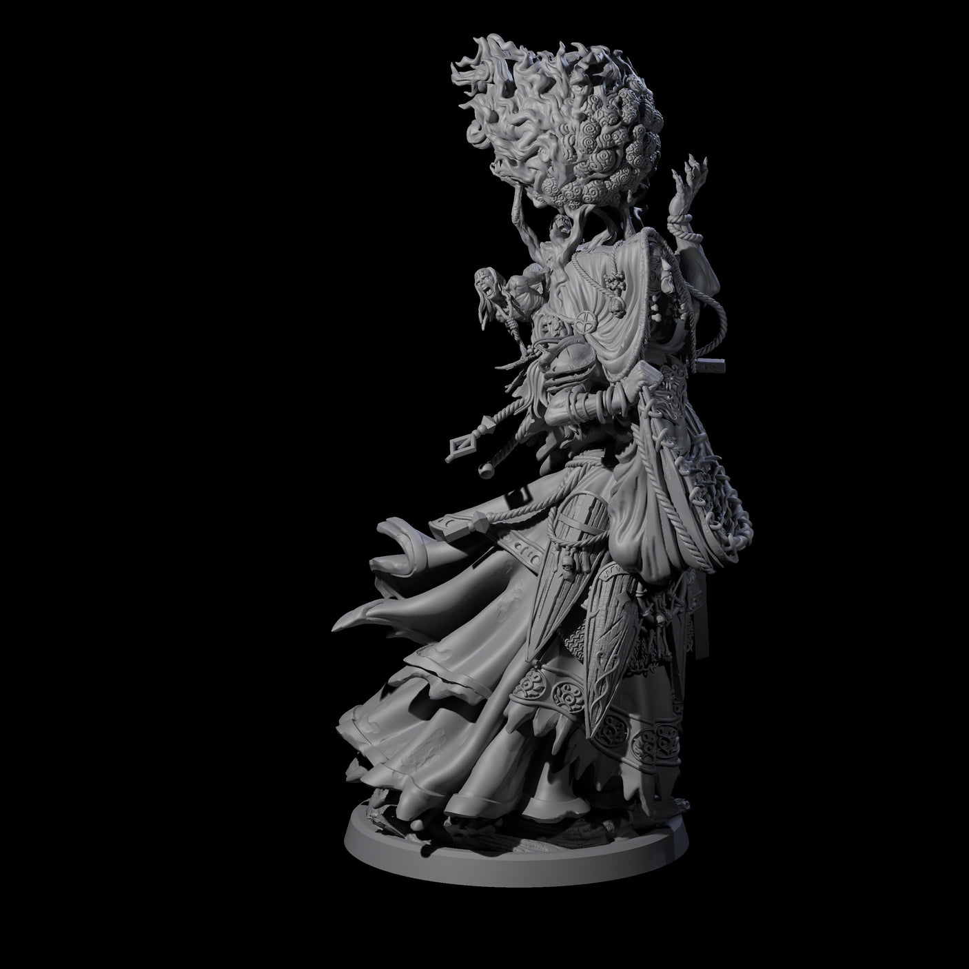 Roaming Darvakka B Miniature for Dungeons and Dragons, Pathfinder or other TTRPGs