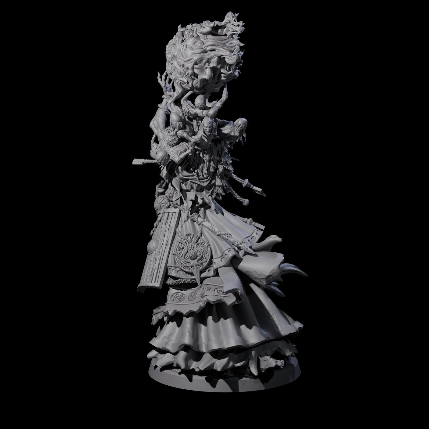 Roaming Darvakka B Miniature for Dungeons and Dragons, Pathfinder or other TTRPGs