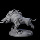 Roaming Giant Hog B Miniature for Dungeons and Dragons, Pathfinder or other TTRPGs