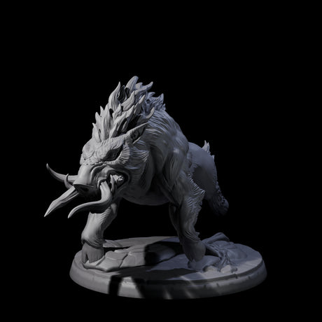 Roaming Giant Hog B Miniature for Dungeons and Dragons, Pathfinder or other TTRPGs