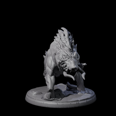 Roaming Giant Hog B Miniature for Dungeons and Dragons, Pathfinder or other TTRPGs