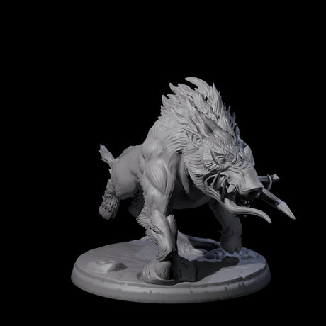 Roaming Giant Hog B Miniature for Dungeons and Dragons, Pathfinder or other TTRPGs