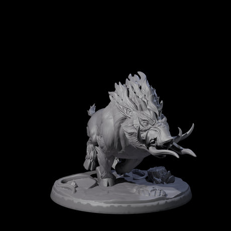 Roaming Giant Hog C Miniature for Dungeons and Dragons, Pathfinder or other TTRPGs