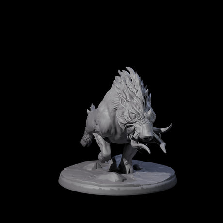 Roaming Giant Hog D Miniature for Dungeons and Dragons, Pathfinder or other TTRPGs