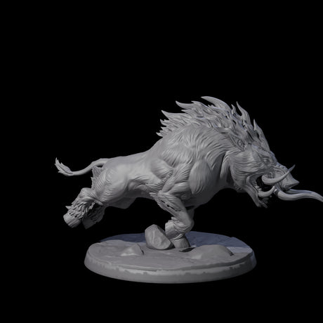 Roaming Giant Hog D Miniature for Dungeons and Dragons, Pathfinder or other TTRPGs