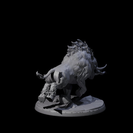 Roaming Giant Hog D Miniature for Dungeons and Dragons, Pathfinder or other TTRPGs