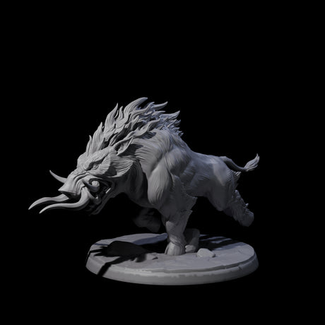Roaming Giant Hog D Miniature for Dungeons and Dragons, Pathfinder or other TTRPGs