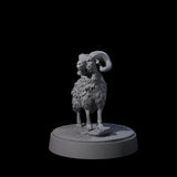 Roaming Ram Miniature for Dungeons and Dragons, Pathfinder or other TTRPGs