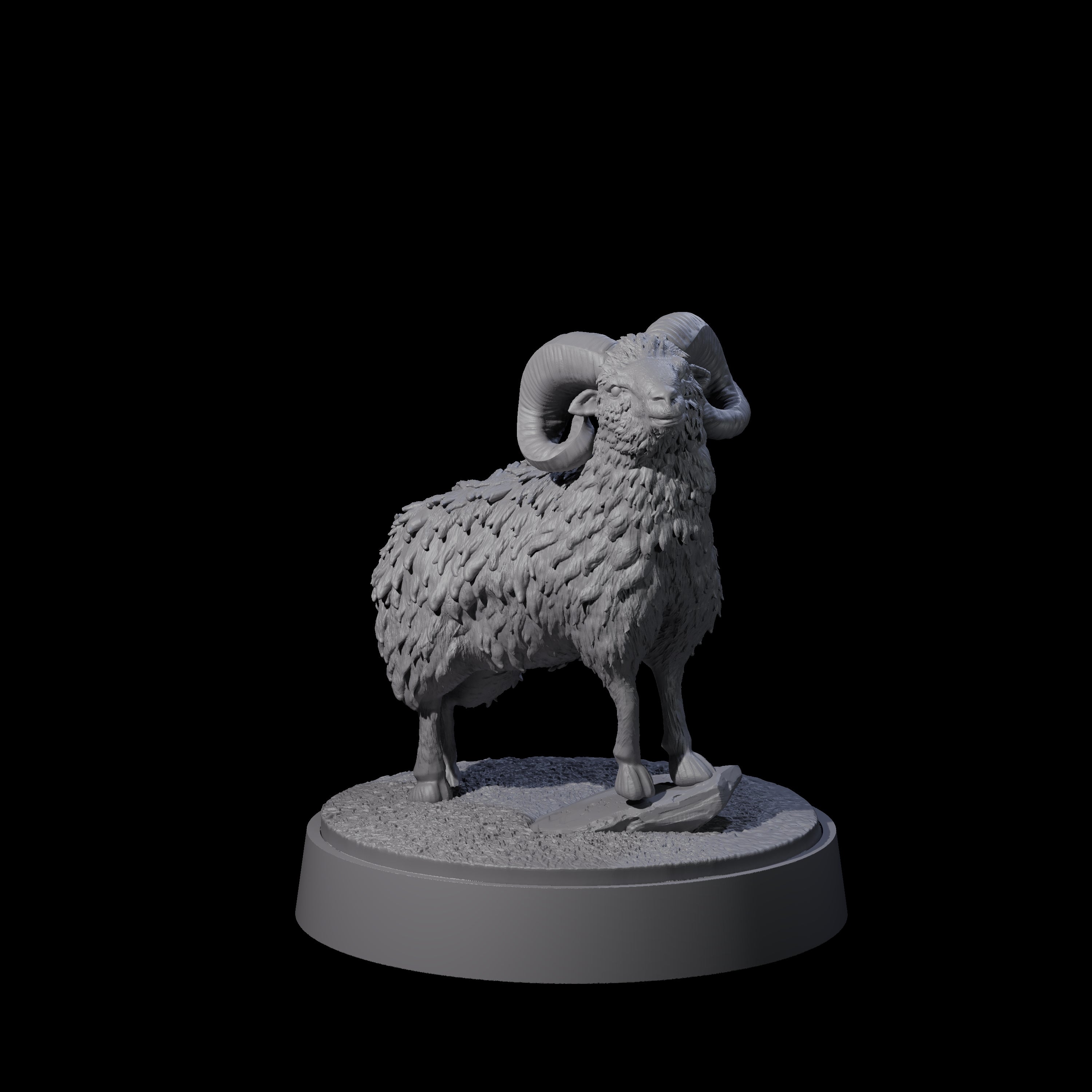 Roaming Ram Miniature for Dungeons and Dragons, Pathfinder or other TTRPGs
