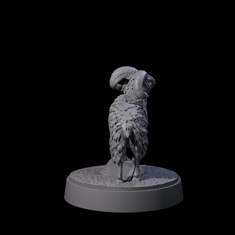 Roaming Ram Miniature for Dungeons and Dragons, Pathfinder or other TTRPGs