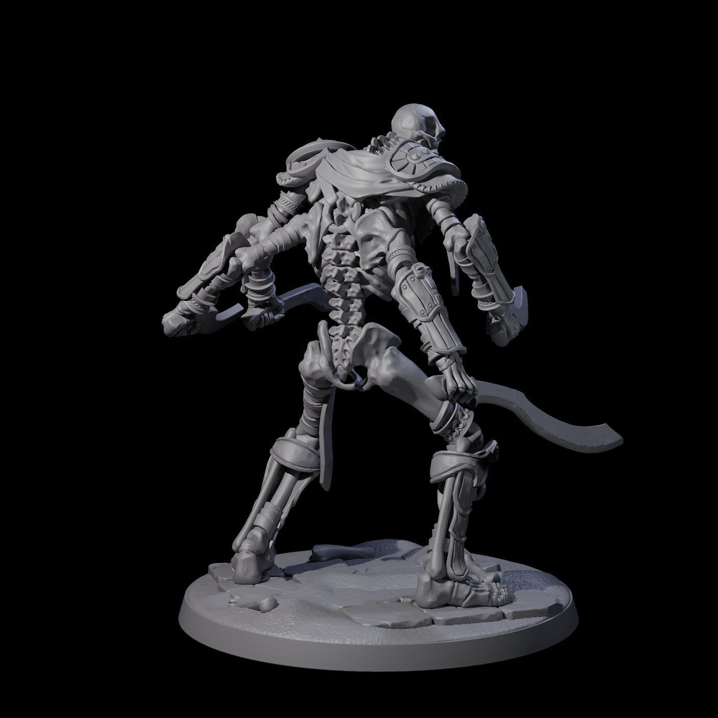 Roaming Skeletal Hulk A Miniature for Dungeons and Dragons, Pathfinder or other TTRPGs