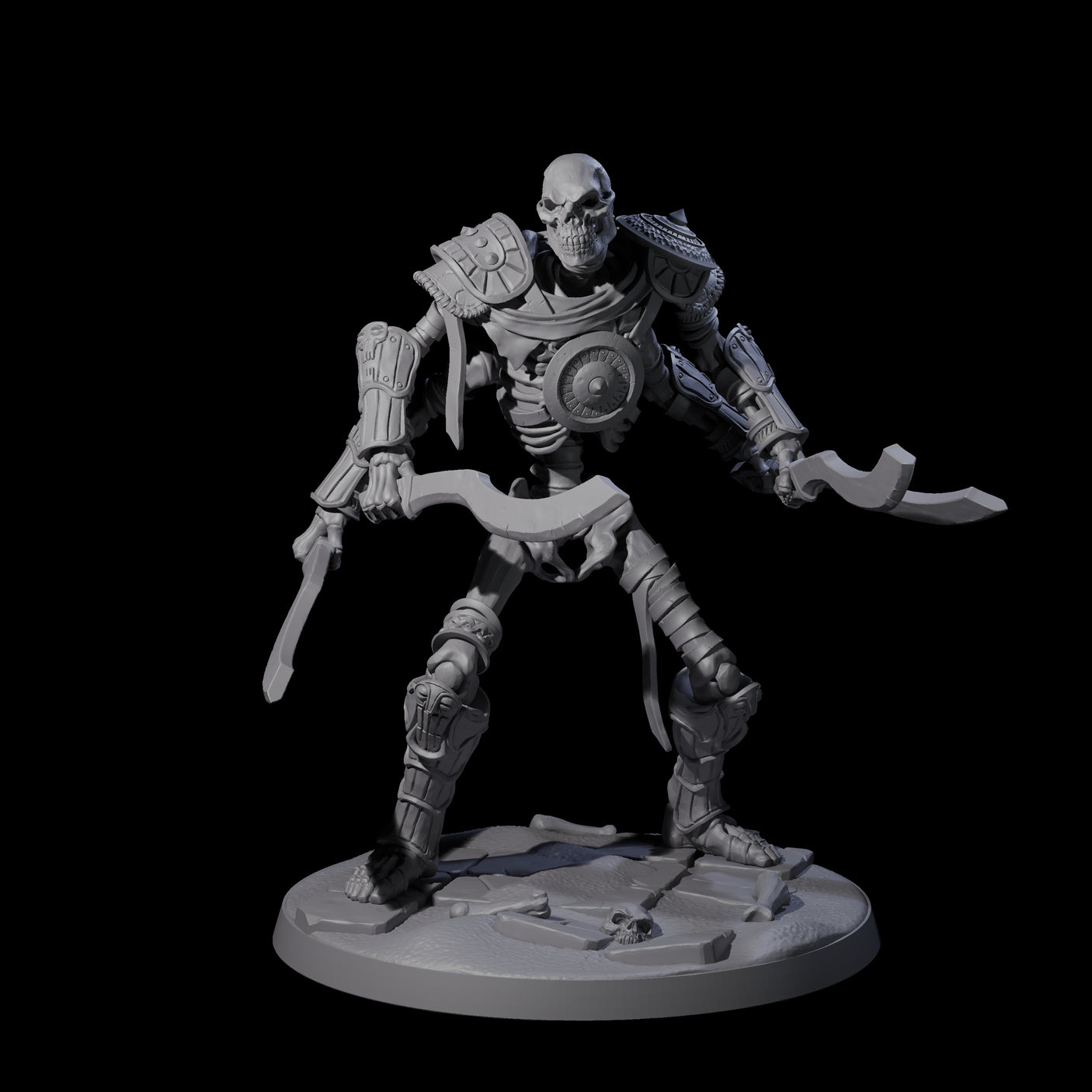 Roaming Skeletal Hulk A Miniature for Dungeons and Dragons, Pathfinder or other TTRPGs