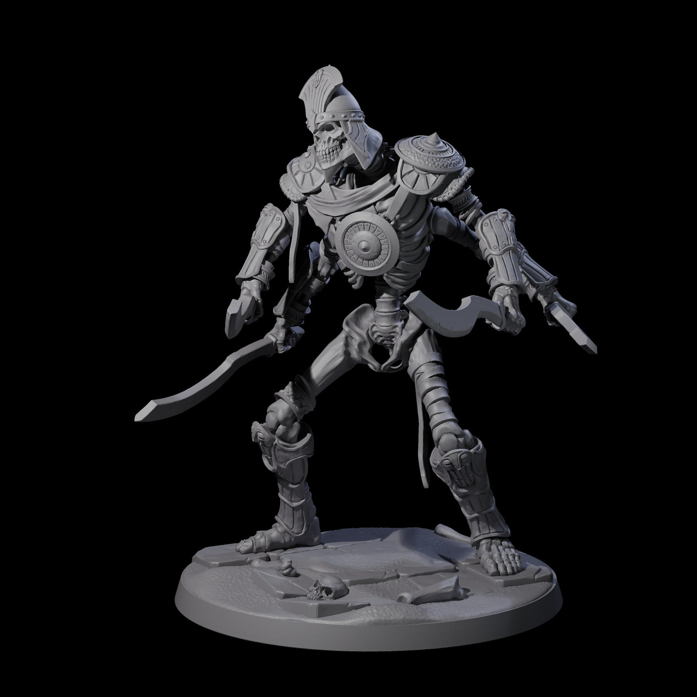 Roaming Skeletal Hulk A Miniature for Dungeons and Dragons, Pathfinder or other TTRPGs