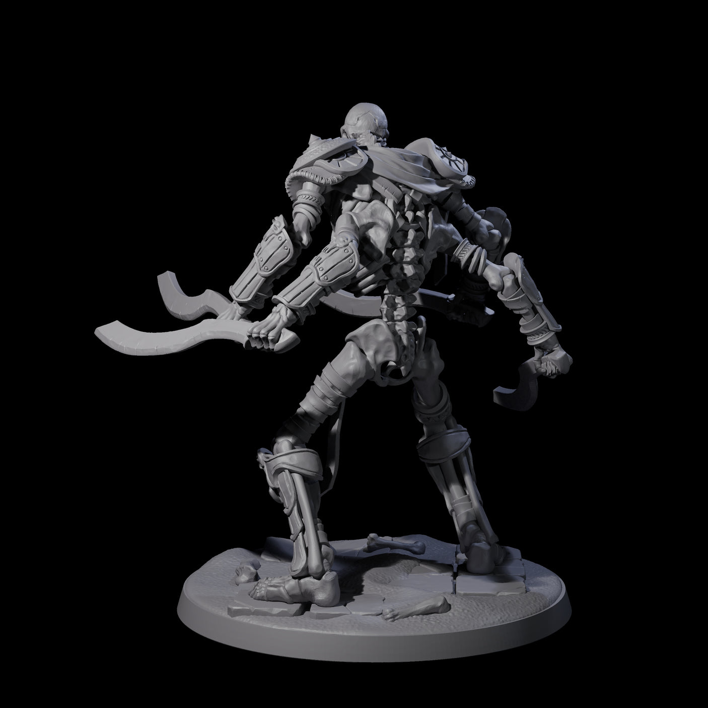 Roaming Skeletal Hulk A Miniature for Dungeons and Dragons, Pathfinder or other TTRPGs
