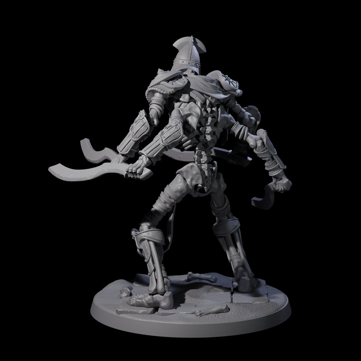 Roaming Skeletal Hulk A Miniature for Dungeons and Dragons, Pathfinder or other TTRPGs