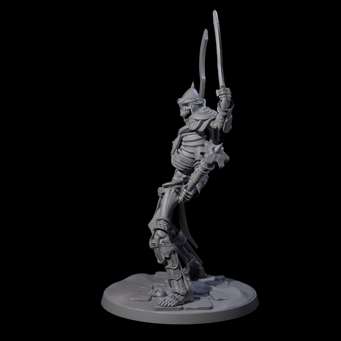Roaming Skeletal Hulk C Miniature for Dungeons and Dragons, Pathfinder or other TTRPGs