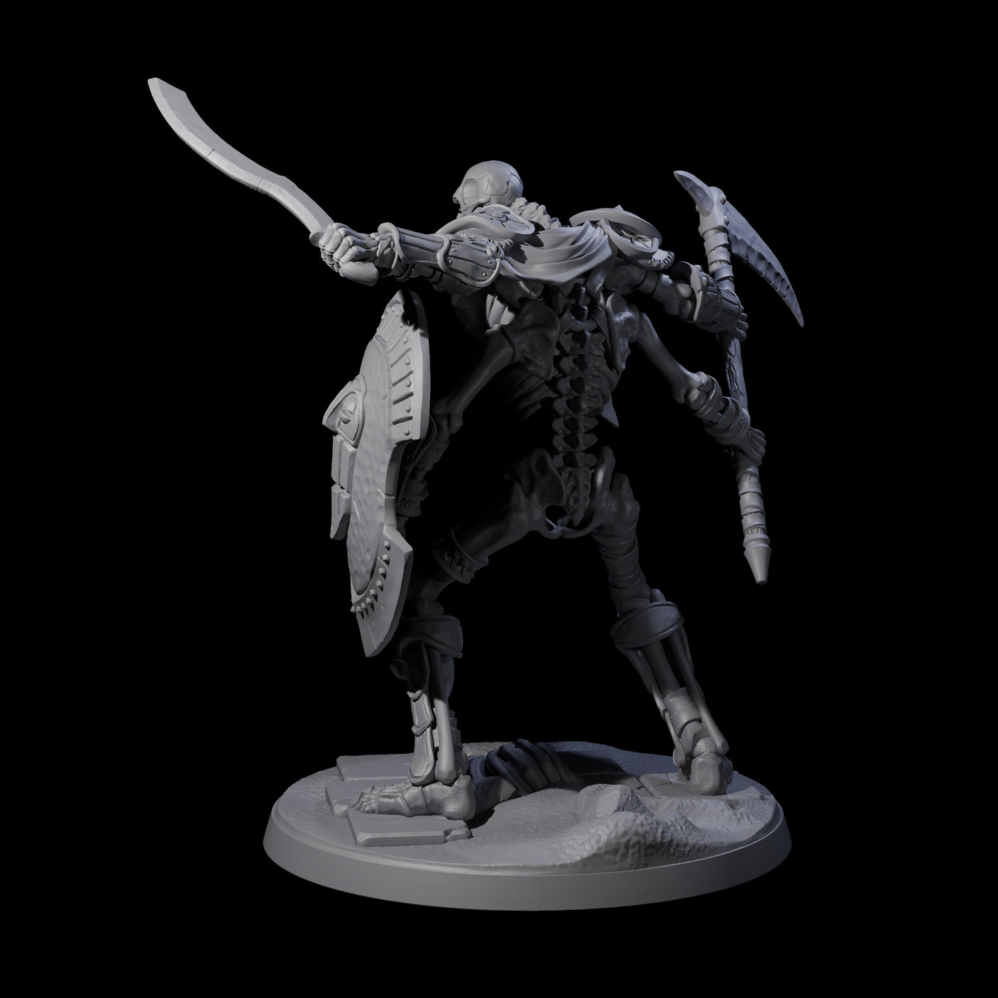 Roaming Skeletal Hulk D Miniature for Dungeons and Dragons, Pathfinder or other TTRPGs