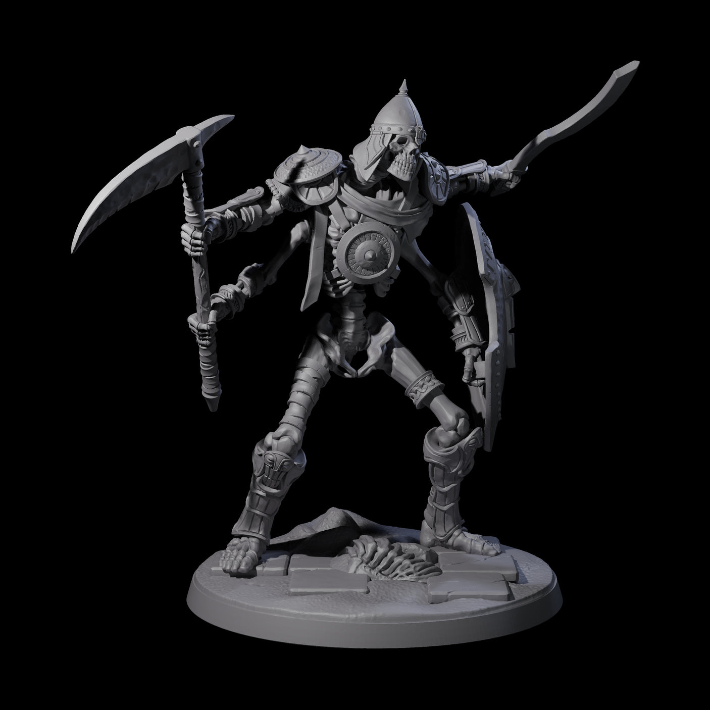 Roaming Skeletal Hulk D Miniature for Dungeons and Dragons, Pathfinder or other TTRPGs