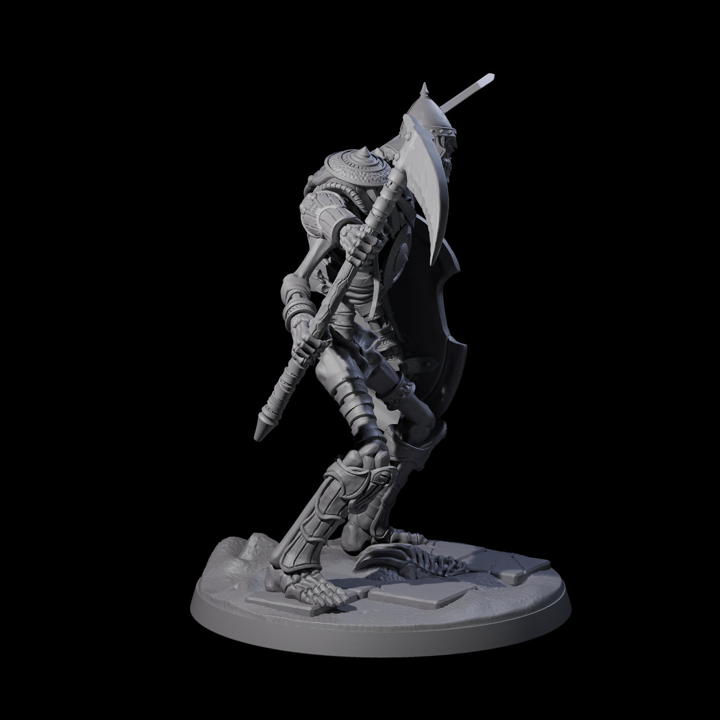 Roaming Skeletal Hulk D Miniature for Dungeons and Dragons, Pathfinder or other TTRPGs